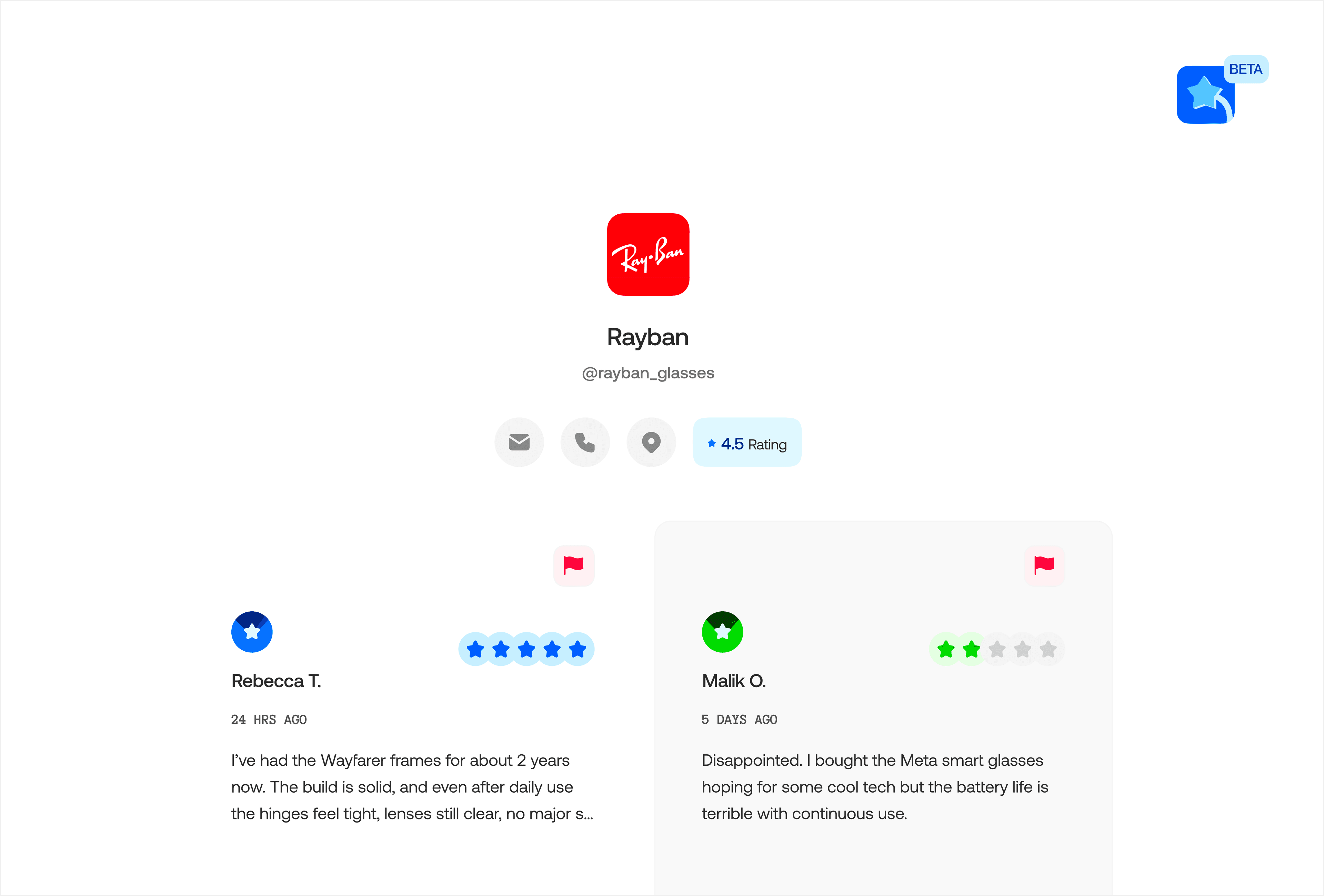 Personalised Webpage Example